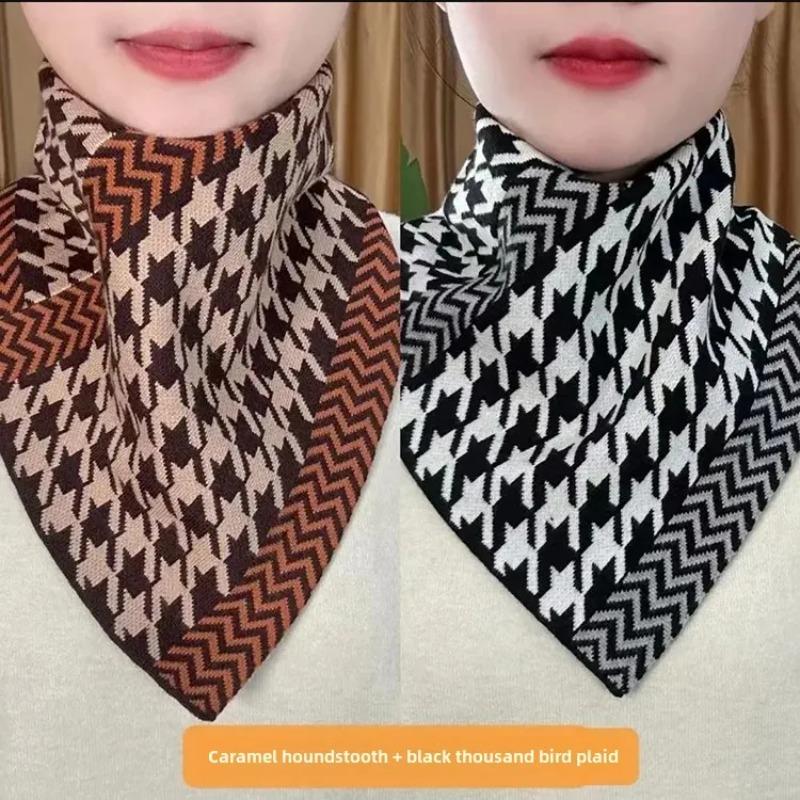 Fashionable Autumn Winter Neck Warmer New Style Korean Version Versatile Warm Elegant Triangle Scarf Neck Protection for Neck