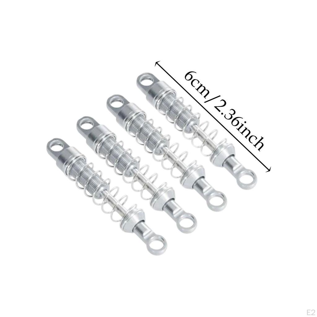 4 Metal RC Car Shock Absorbers for 1/12 Scale MN78 Model Trucks