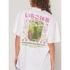 Camiseta Matcha Estampado Trasero Holgada Manga Corta Streetwear Camisetas Gráficas Tops Estética Y2k Algodón Mujer Camiseta Oversize