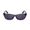 Ladies Black Cat Eye Sunglasses Or0027 56x 1
