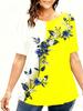 Summer Floral Flower 3D Print T-Shirts Women Casual Short Sleeve Round Neck T Shirt Harajuku Y2K Tees Top Female Street Clothing