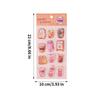 3D Stickers Embossed Adorable Assorted Decals Mini Hamburger Cartoon 3D Stickers for Boys Girls Children Teens Students Laptop