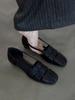 Spot version~ Korean version of temperament fashionable woven square head one pedal simple fashion niche design outer wear women's single shoes
