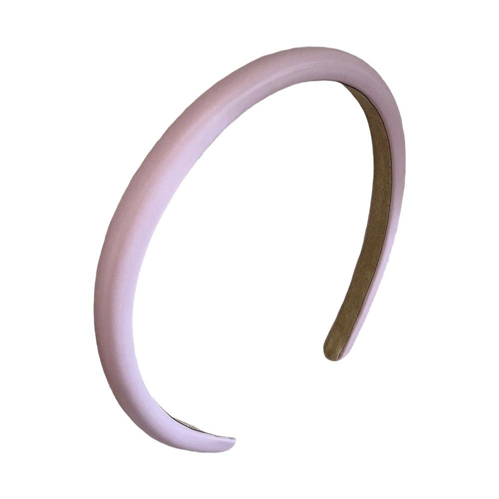 Padded Thin Headband Cream Colors Temperament Hair Band Vintage Women Headband  Summer фиолетовый