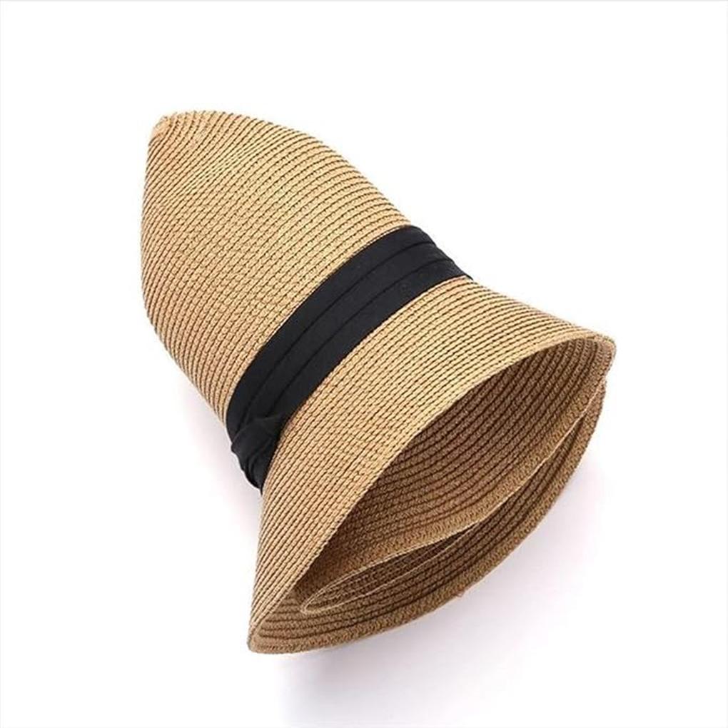 Acrylic Wide Brim Hat For Sun Protection And Versatile Style Fedora Sun Hat Panama Hats Cap