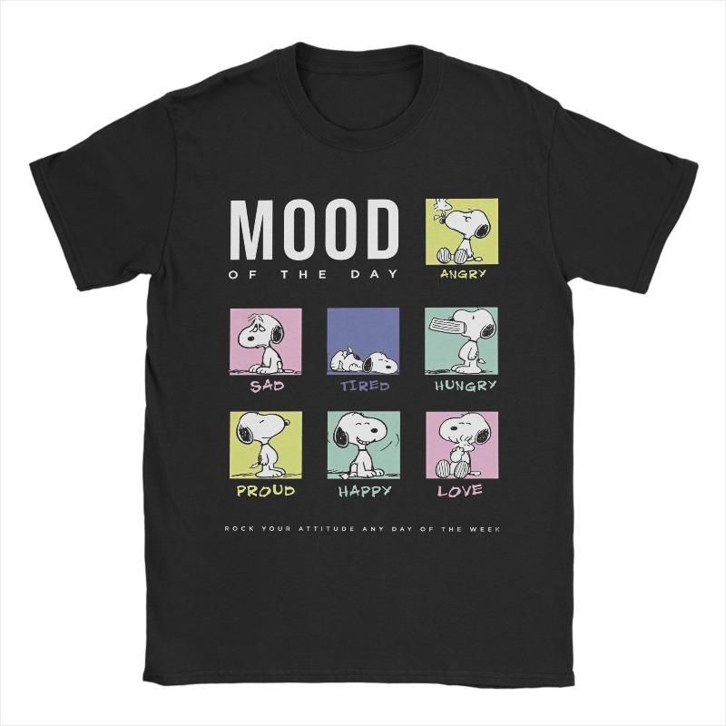 Unisexs Womens Cartoon Snoopy Peanuts TShirt Cotton Printed TShirt Top Casual Fashion Unisex Womens Y2K Harajuku TShirt