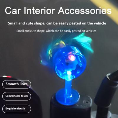 Windmills Model Car Decoration LED Center Console Decoration for Cars Motorcycles Colorful Light-Up Wheel Car Interior Accessories
