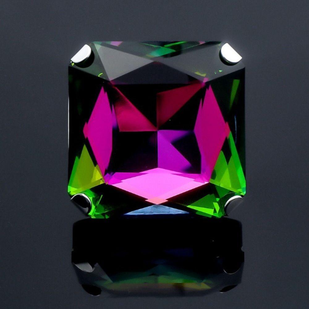 

Wedding Crystal Large Rings Adjustable Jewelry Accessories Vintage Rhinestone Ring