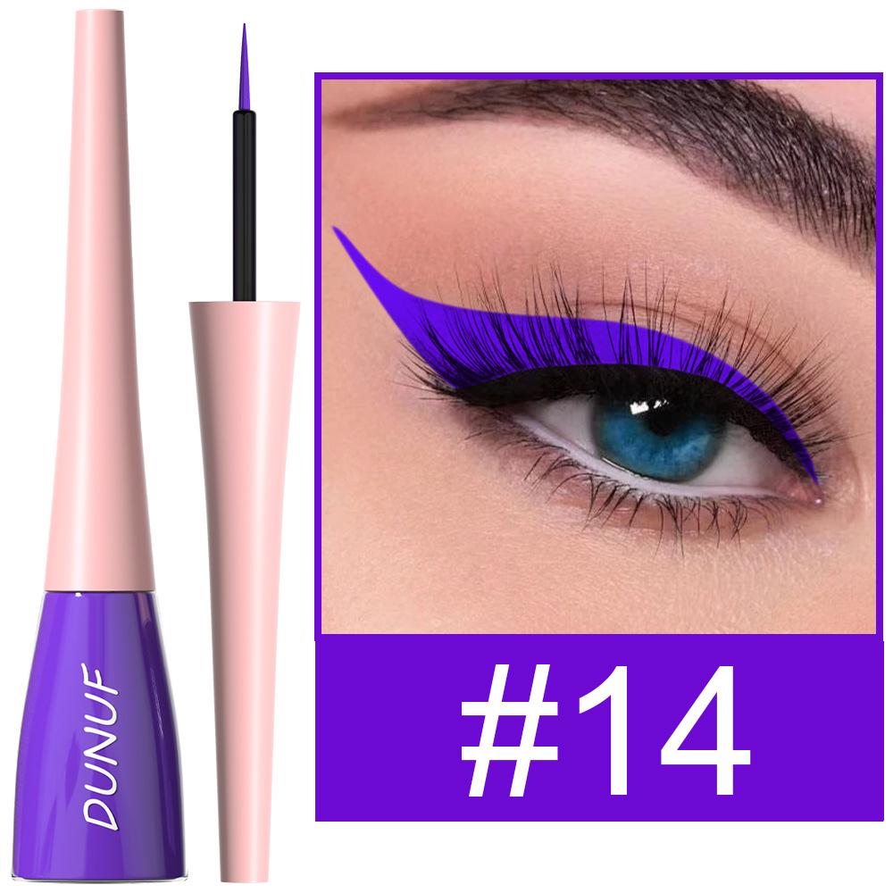 18 colori eyeliner liquido ad asciugatura rapida impermeabile eyeliner a lunga tenuta ombretto sistema di colori misti eyeliner penne per trucco occhi glamour