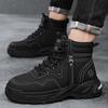 Autumn and winter high-top thick-soled Martin boots outdoor casual short boots British mountaineering tactical rhubarb boots