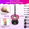 Portable Electric Makeup Brush Cleaner Automatic Brushes Washing and Drying Machine with Built In Silicone Bumps 2