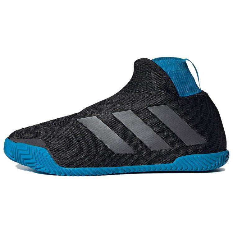 adidas Stycon Fabric Breathable High Top Running Shoes Women's Black Blue EG1484