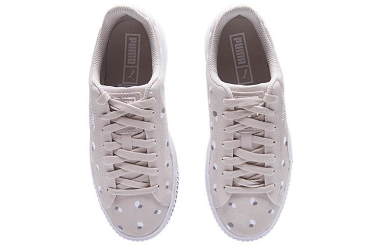 Puma Sneakers Suede Platform Dots Jr 'Silver' Women's 368991-02