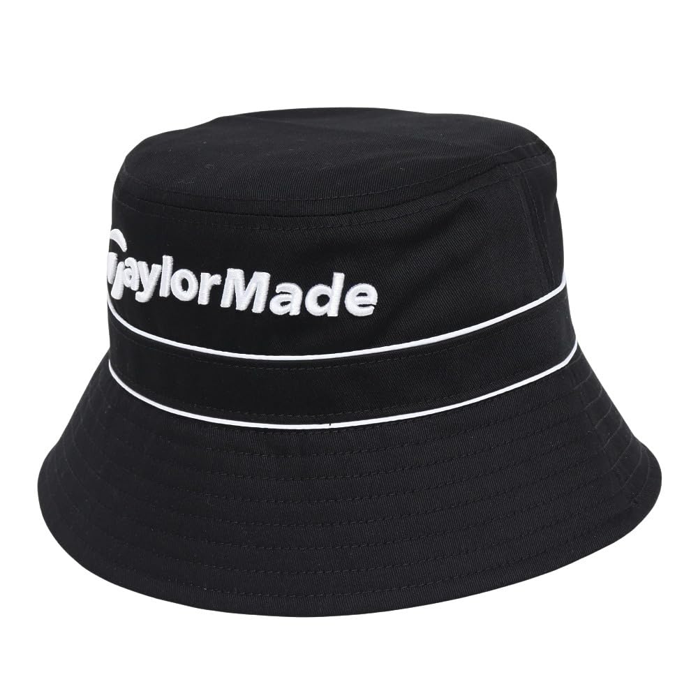 TaylorMade Men's Lined Bucket Hat, Black, Size 58cm, Visor, 2025SS UN559
