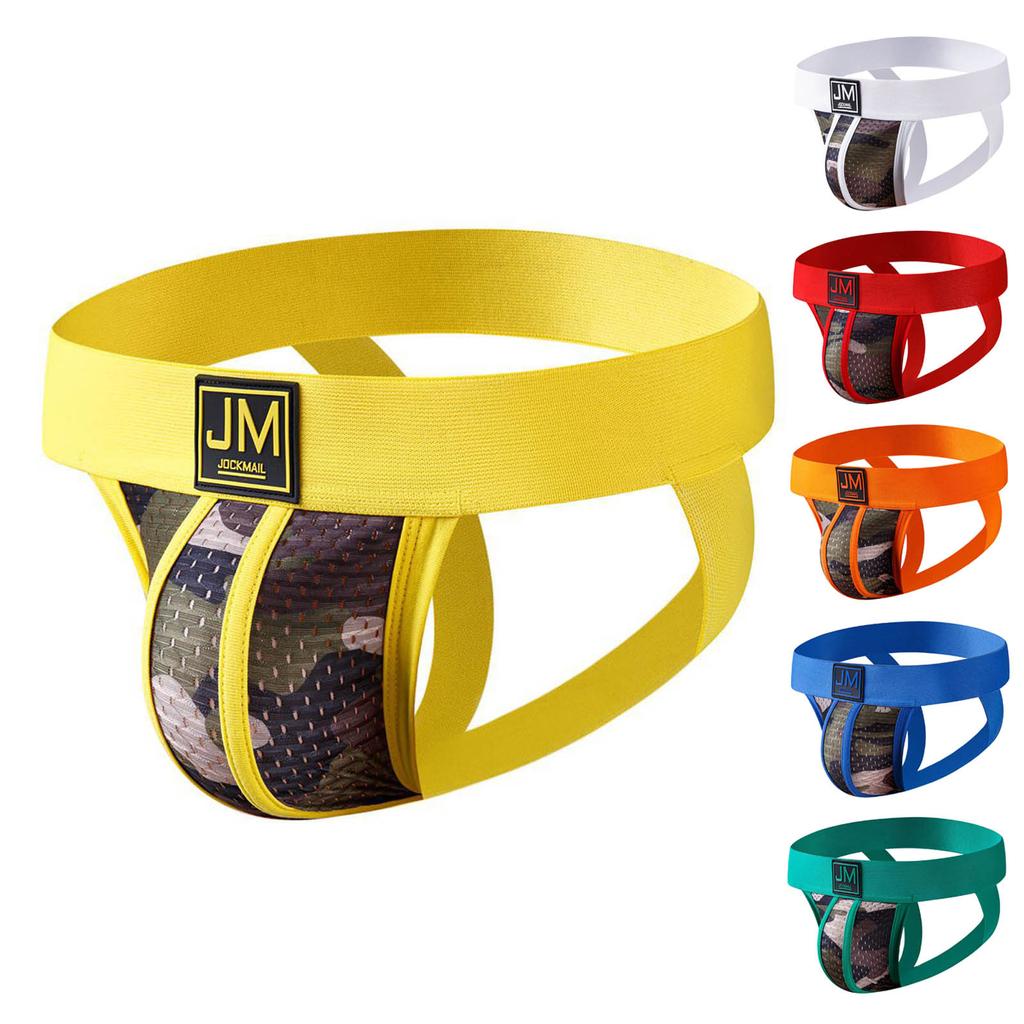 Ultra-wide Belt Sexy Men Underwear Briefs Men G String Thongs Camouflage