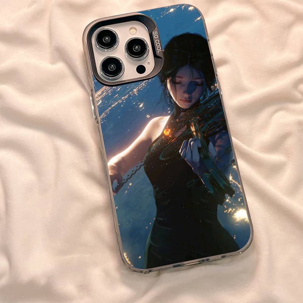 

Артбук Ghostblade Wlop Арт Чехол для Телефона Для IPhone 17 16 15 14 11 12 13 Pro Max Pro Plus Цветной Серебряный Чехол iPhone 15pro max
