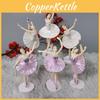 Lindas Figuras Miniatura de Meninas de Balé em PVC Perfeitas Para Enfeite de Bolo e Decoração de Casa de Bonecas