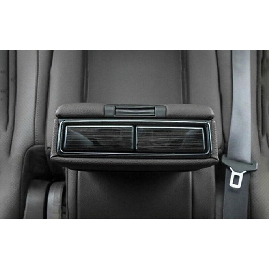 Rear Water Cup Holder Panel Black Titanium Fit For Benz GLE GLS Cover Trim 20-22