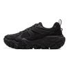 Li Ning Dune Retro Sola Grossa Confortável Absorção de Choque Antiderrapante Resistente ao Desgaste Respirável Cano Baixo Sapatos Casuais Masculinos Tênis Preto AGCU379-5