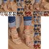 Elegant Women Chunky Block Heels Sandals With Peep Toe And Ankle Strap Buckle