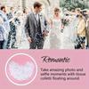 5000pcs Wedding Celebration Banquet Table Decoration with White Heart-shaped Confetti 0.98 Inches 30g