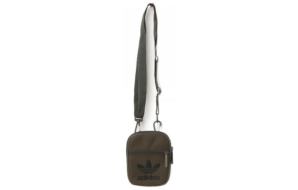 adidas Originals Nylon Fabric Crossbody Bag, Shoulder Bag Mini Unisex Olive Green DV2407