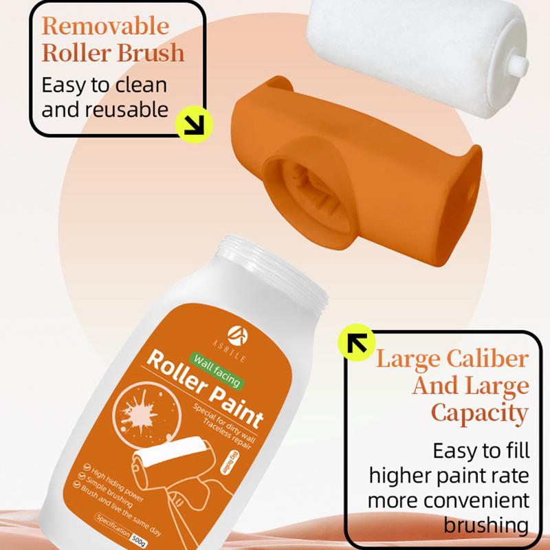 Touch Up Paint Roller Wall Repair Roller Paint Portable Household Paint Brush For Bathroom Kitchen Living Room Toilet Bedroom