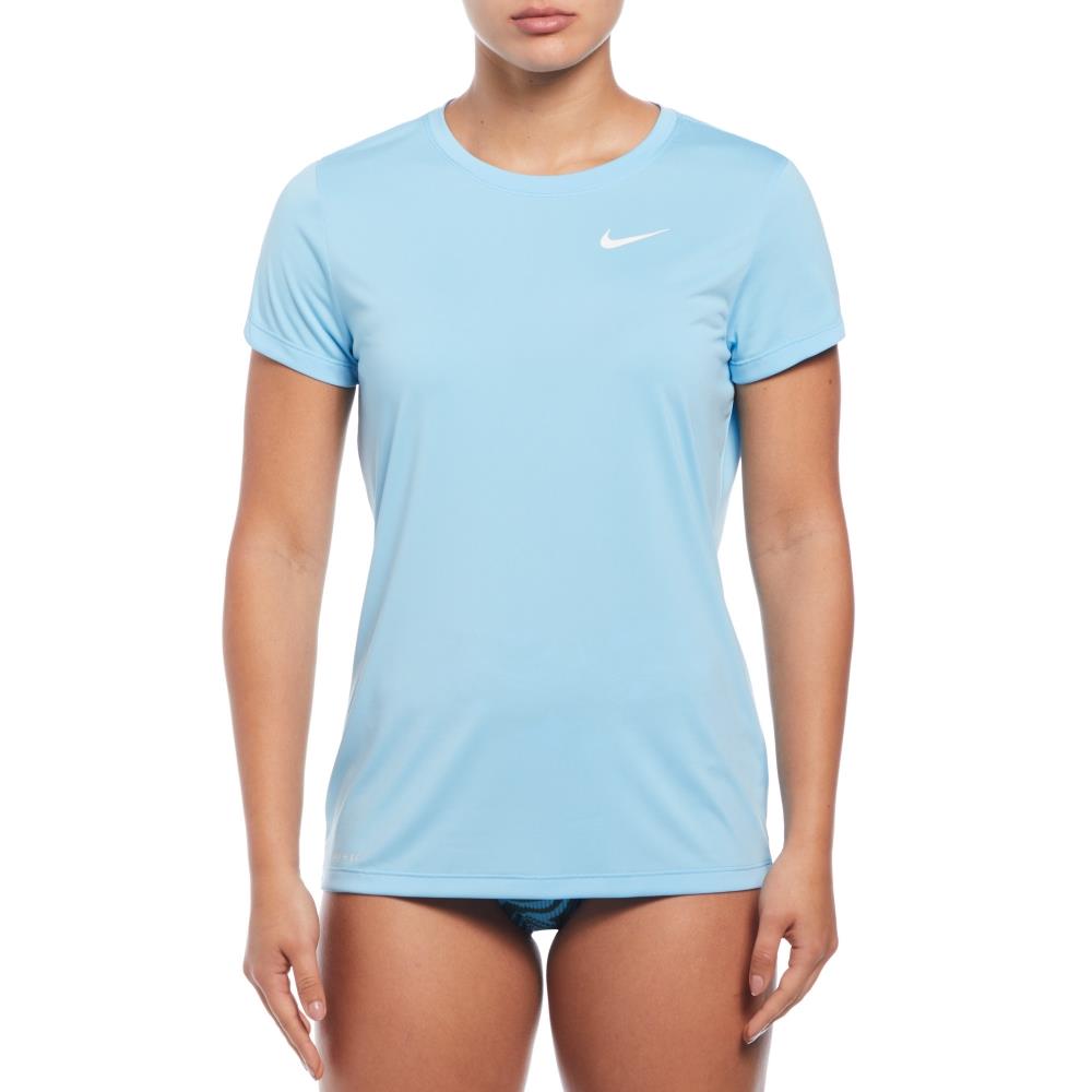 NIKE SWIM Women'S Rash Guard Essential Short Sleeve Hydro Guard Nessd350-486