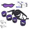 Bed Tied Up Straps Sex Bondage Kit Adult Games Set Handcuff Footcuff Whip Rope Blindfold For Couples Erotic Toys Sex Products