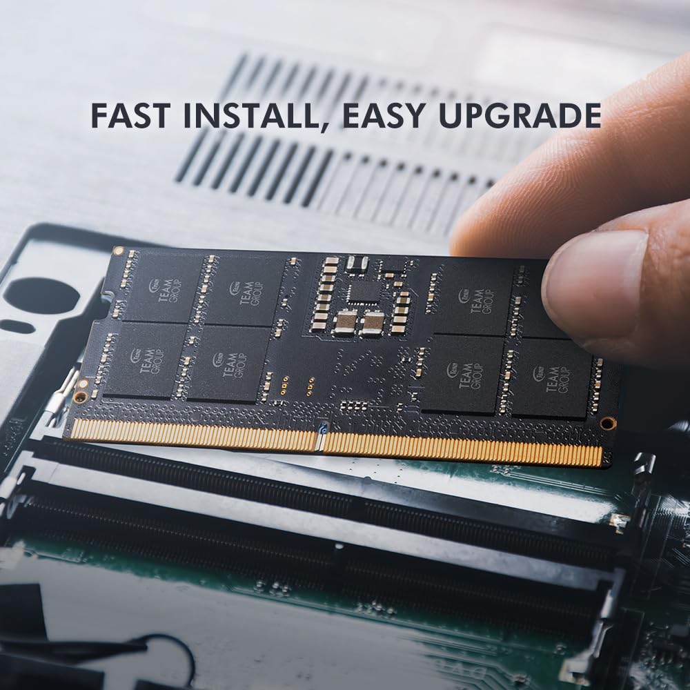 TEAMGROUP Elite SODIMM DDR5 16GB 5600Mhz CL46 Buffered 1Rx8 Single Rank Laptop Memory Module RAM (PC5-44800) Non-ECC 1.1V 262-Pin -