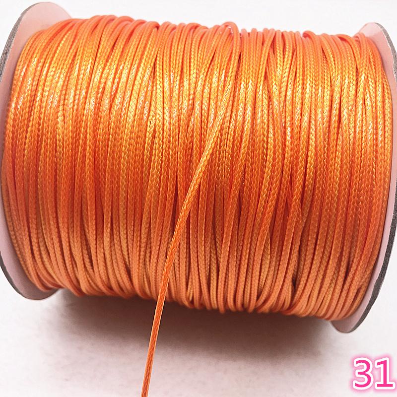 10 Meters 1mm 1.5mm Waxed Cotton Cord Waxed Thread Cord String Strap Necklace Rope Bead for Jewelry Making DIY Bracelet Necklace
