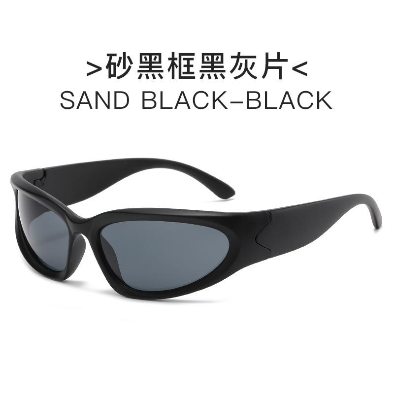 Millennium futuristic European and American new YK sunglasses, cycling punk sports Internet celebrity sunglasses women's trendy glasses