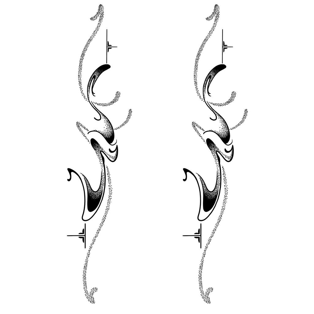 Advanced Sense Thorns Sun Moon Lotus Totem Crown Butterfly Love Flower Arm Waist Tattoo Sticker