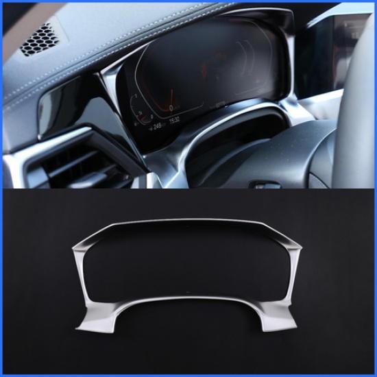 ABS Silver Dashboard Speedmeter Frame Trim Cover For BMW 3 Series G20 -