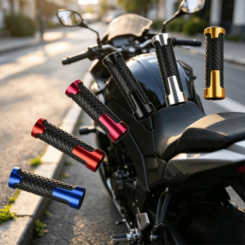 Anti-Slip Moto Handlebars Grip Rubber Handlebar Hand Grips  Motorcycle Modification