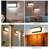 Zewnętrzna lampa ścienna LED Wodoodporna IP66 Czujnik Ruchu Zewnętrzne Oświetlenie LED Lampy na ganek Balkon Oświetlenie Ogrodu Zewnętrzna Lampa Ścienna