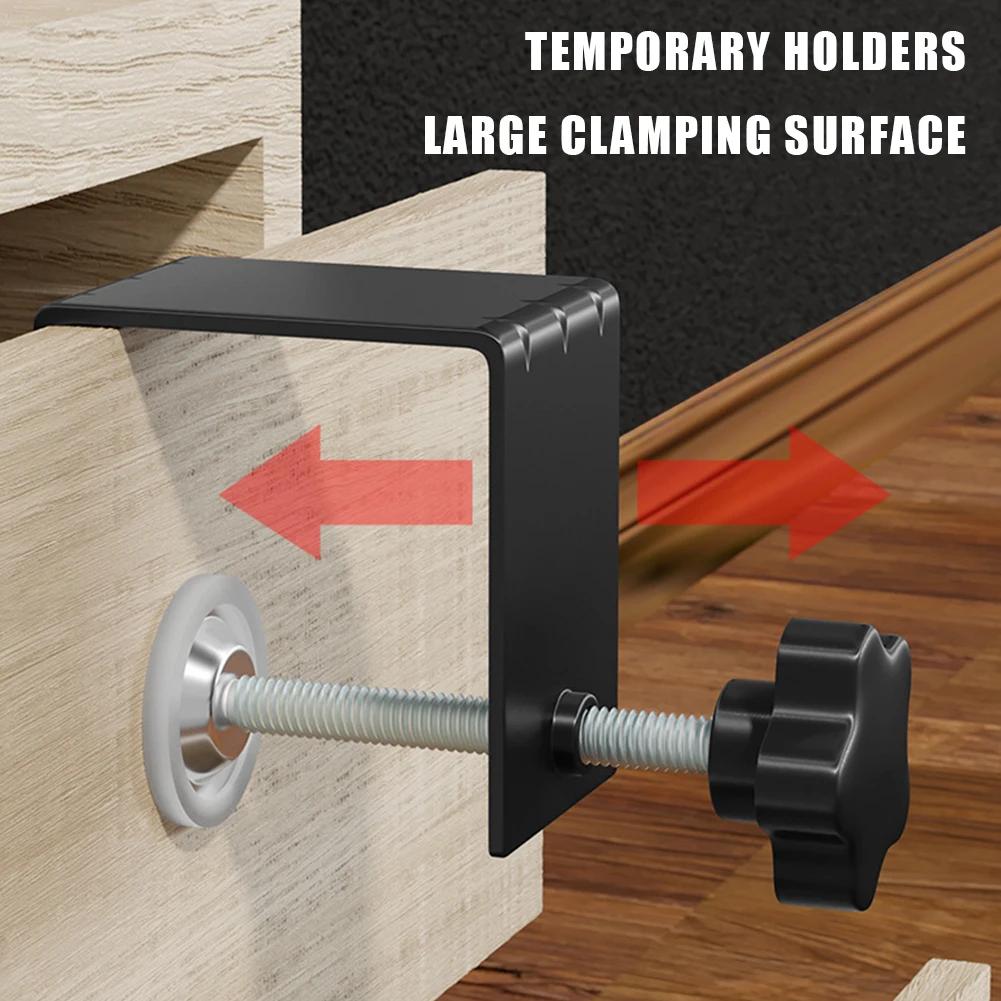 1-10PCS Woodworking Jig Drawer Panel Clips Steel Drawer Front Installation Aid Clamps Cabinet Tool Home Furniture Accessories