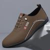 Men's 2026 Spring/Autumn Soft Sole Leather Slip-on Shoes: Non-slip, Wear-resistant, Breathable, Casual All-Season Style.