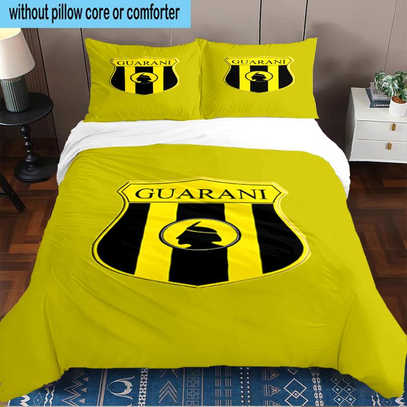 Guarani Football Crest 3PCS Bedding Set 2D Printing (Includes 1 Duvet Cover + 2 Pillowcases Coreless), Bedroom decor,Fan Gift