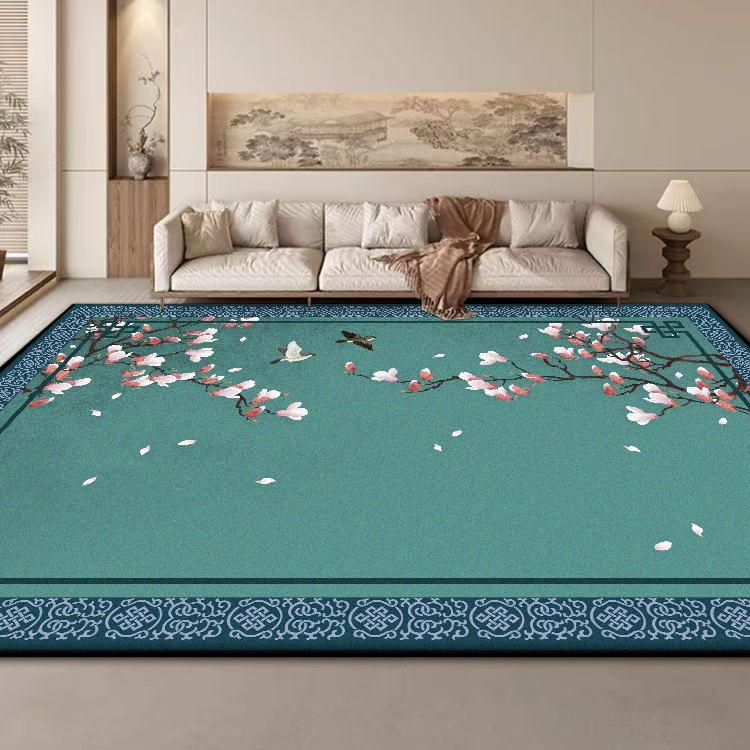 New Chinese Style Large Size Carpet for Living Room Coffee Tables Mat Antiskid Study Decoration Rug Easy Cleaning Customizable