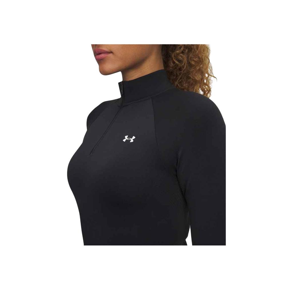 Under Armour Vanish Training Slim Fit Long Sleeve Raglan T-Shirt Women Tops Black 1388113-001