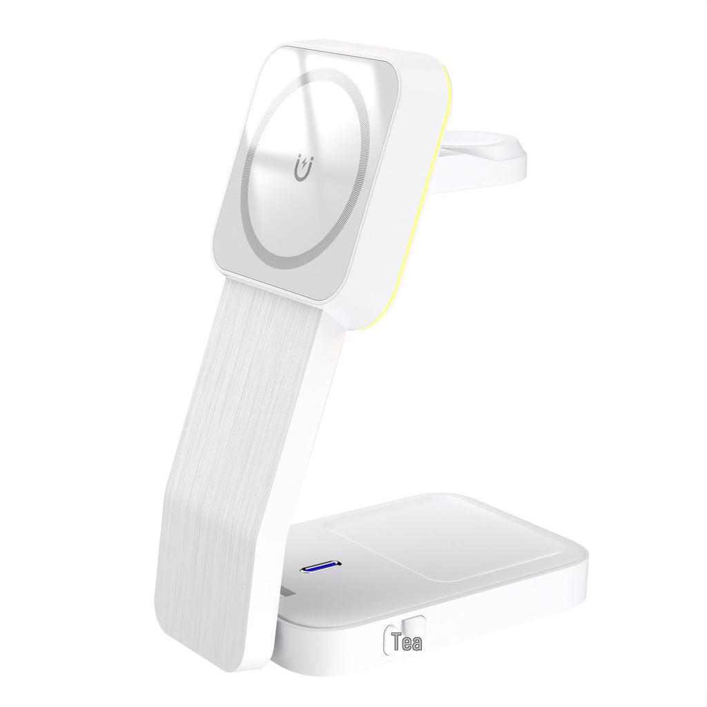 Folding Magnetic 4-in-1 15W Fast Wireless Charger & Stand for Apple Devices