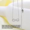Women Necklace Infinite Loop Titanium Steel Zircon Jewelry Fashion Hypoallergenic No Fade