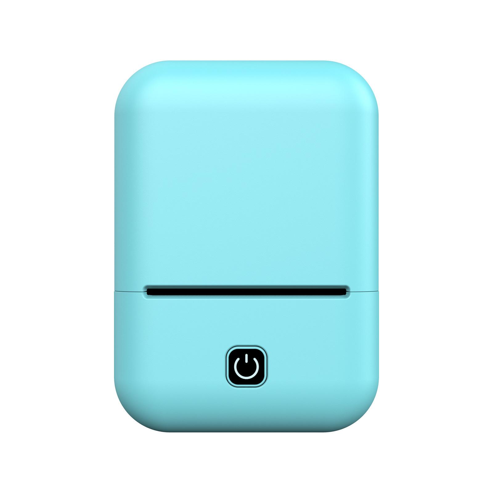 

Термопринтер этикеток Домашний беспроводной Bluetooth портативный самоклеящийся штрих-код принтер синий