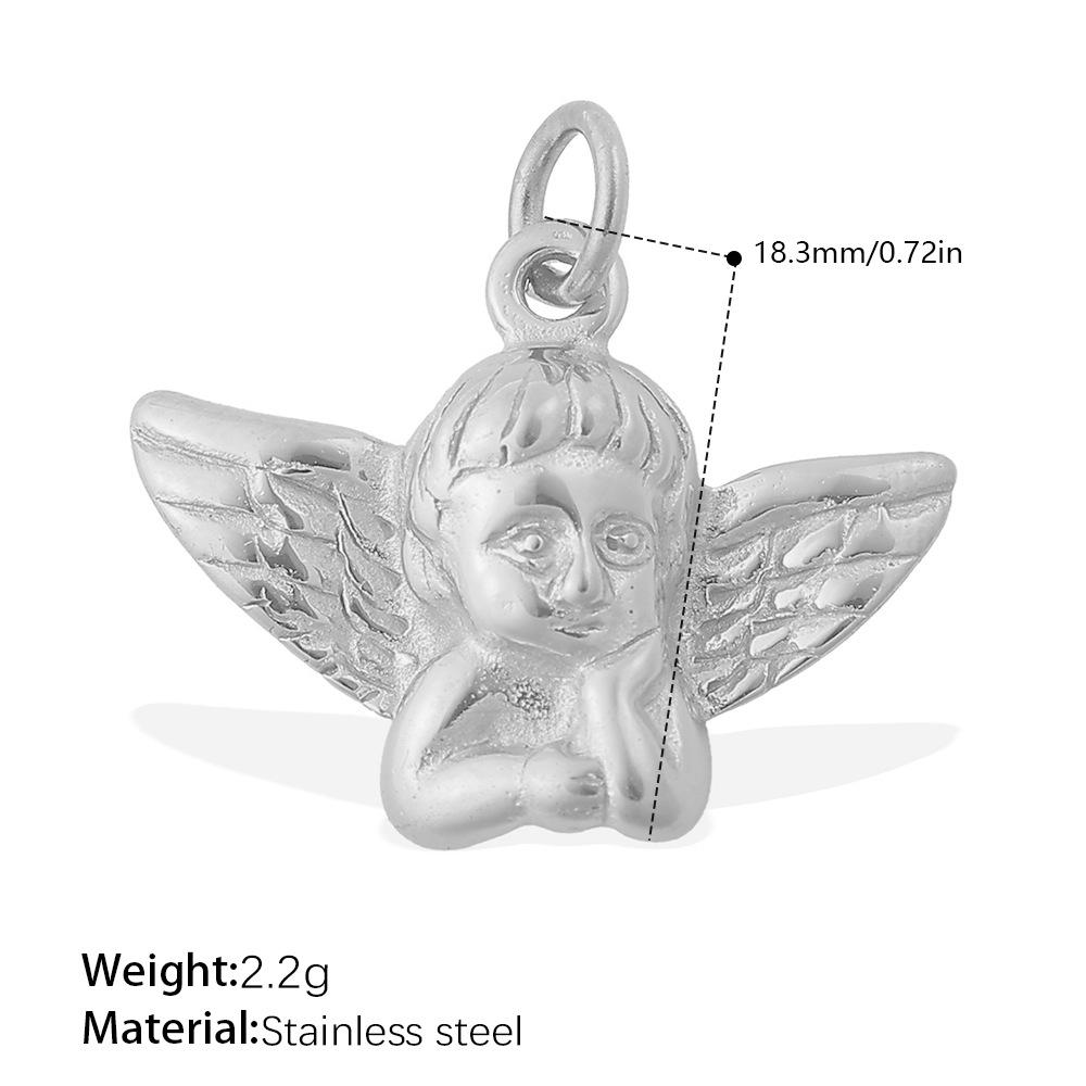 Ocean Wind Retro Diy Key Love Pendant Stainless Steel Gold-Plated Various Style Accessories