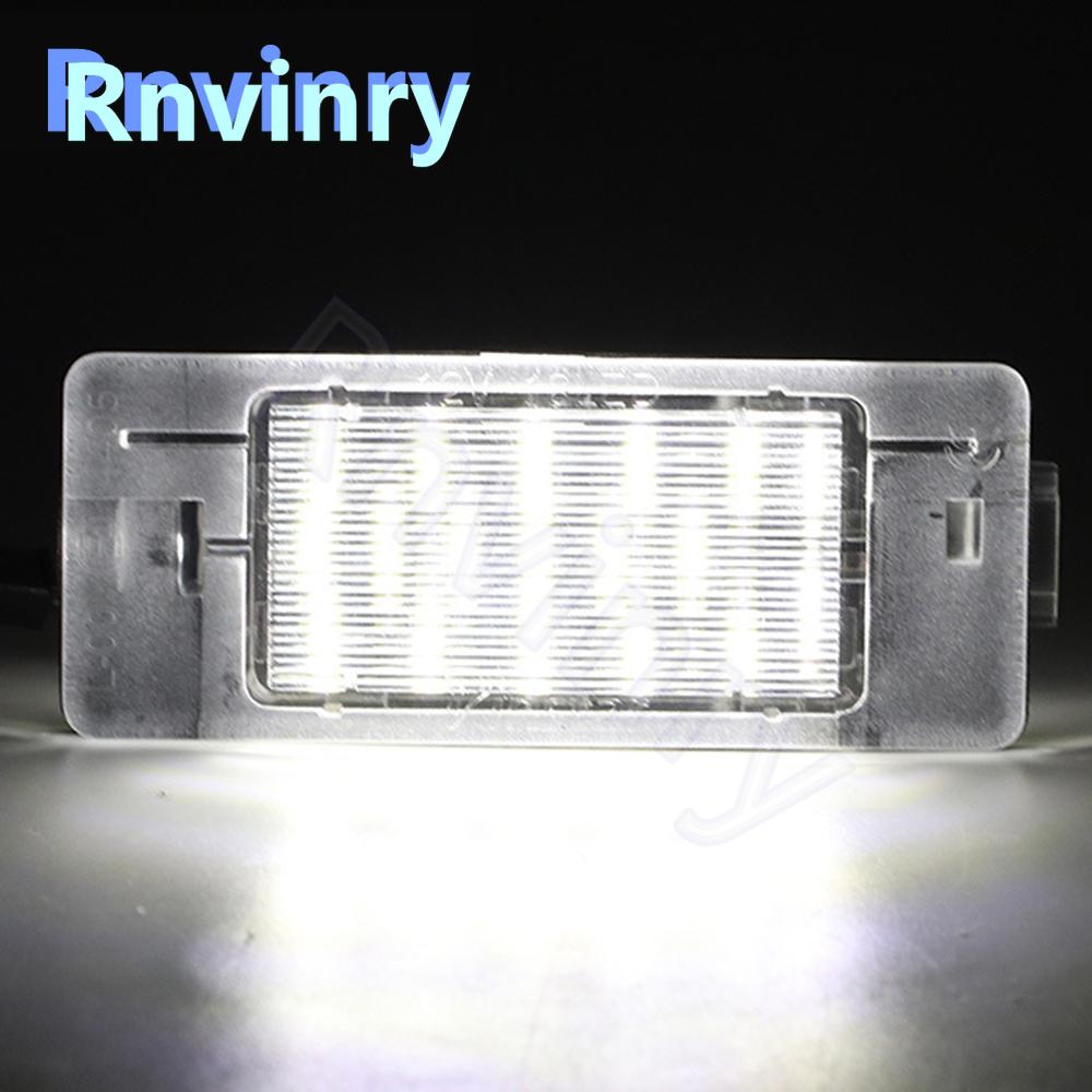 2pcs Rear Tail Tag Lamp For Opel Vectra C Estate 2002-2008 Rear Tail Tag Lamp Canbus Led License Number Plate Light