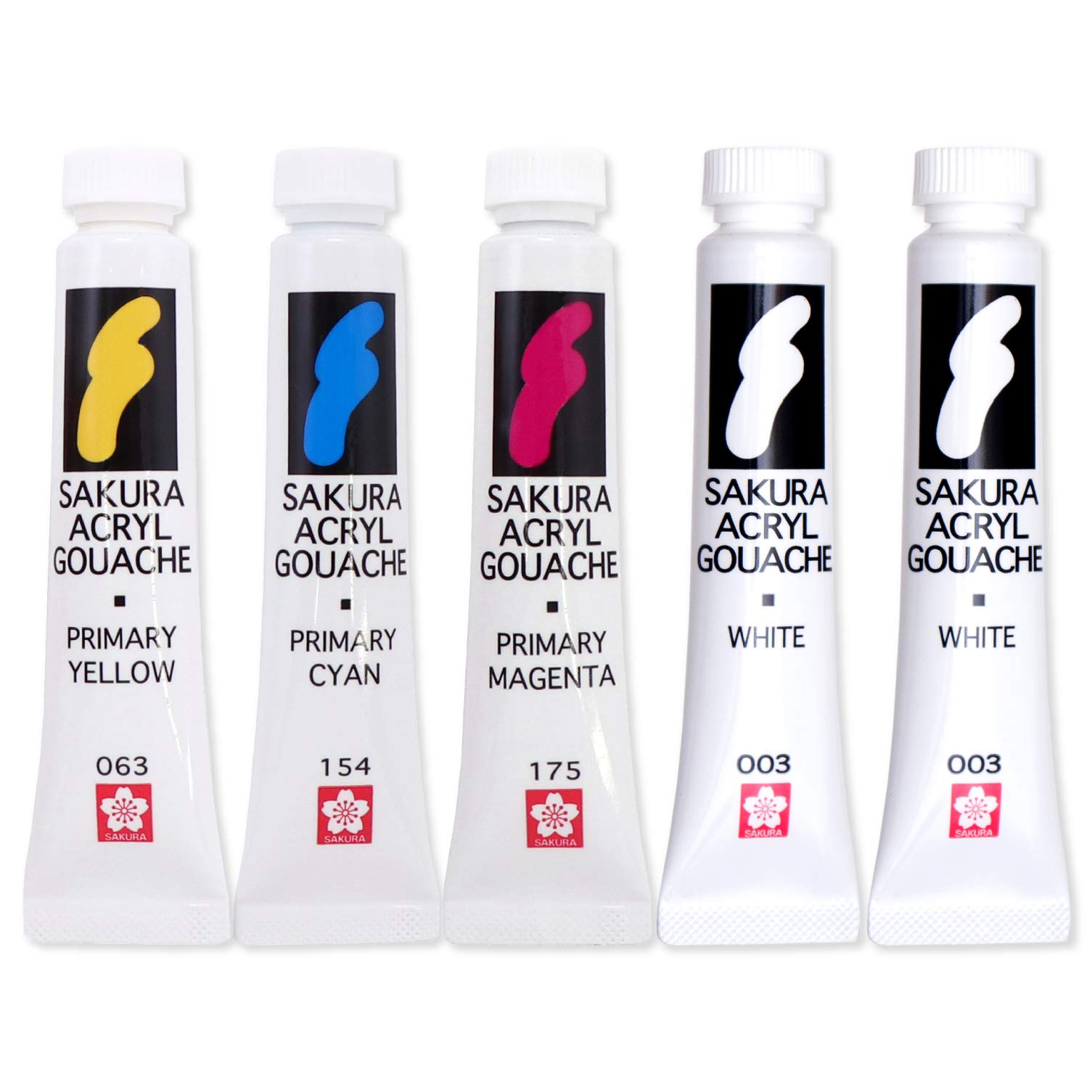 

Sakura Crepas Paint Акриловая гуашь Три основных цвета Белый Набор из 2 штук AGW5W2 +