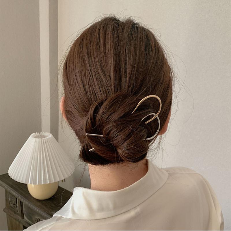 Simple U Shape Hair Clips Bobby Pins for Women Metal Bobby Pins Barrettes Bridal Hairstyle Tools Accessories for Women Bun Maker