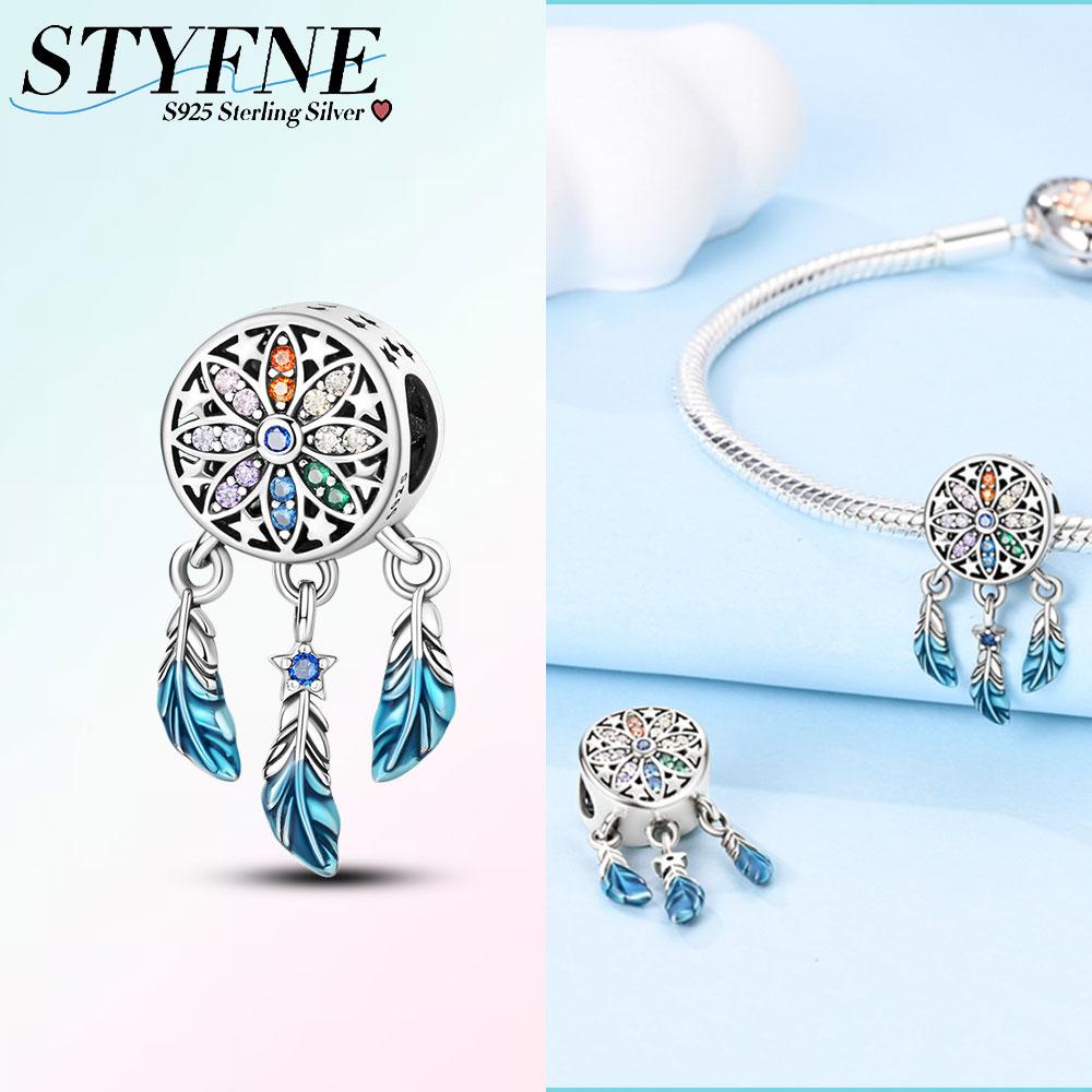 Authentic Charm Bead Charms copper Starlight Night Dreamcatcher Bead Charms Compatible With Charm Bead Charms Plata Bracelets for Women Jewellery Maki