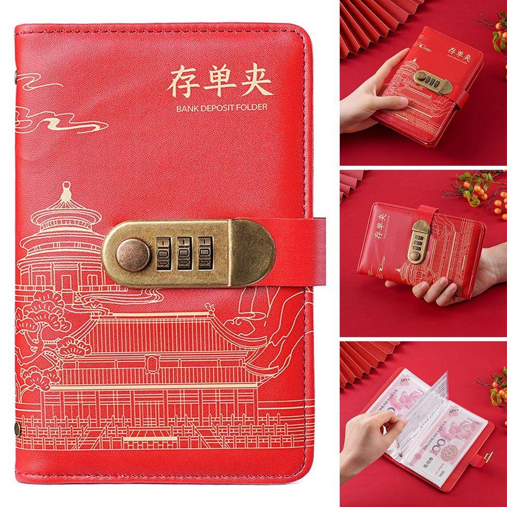 PU Geldsammelbuch Geld sparen Sparordner Lustiger Mini-Ordner Spar-Challenge Paare